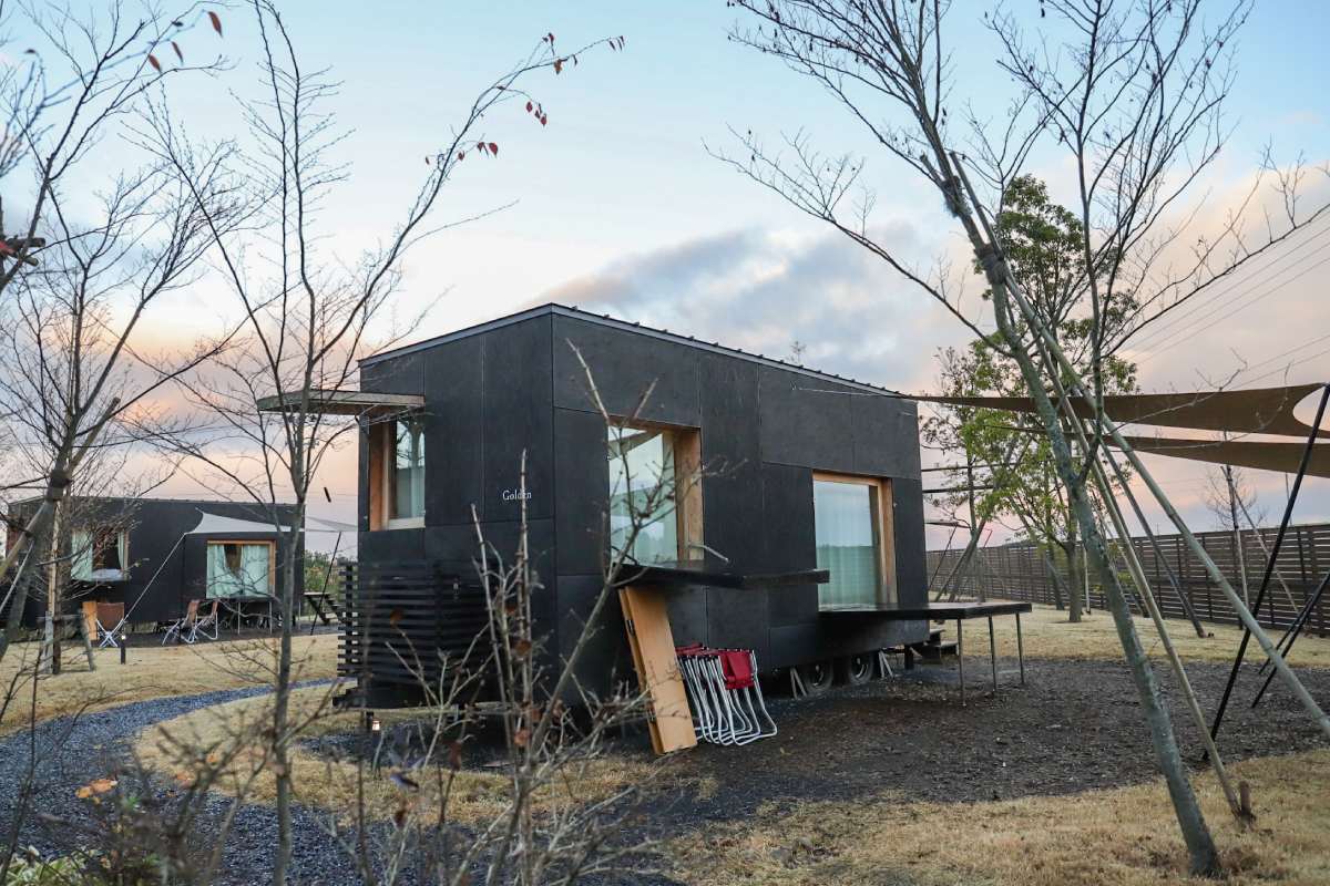 奢華露營｜新潟阿賀野度假村 snow peak glamping！隈研吾「住箱」入住體驗